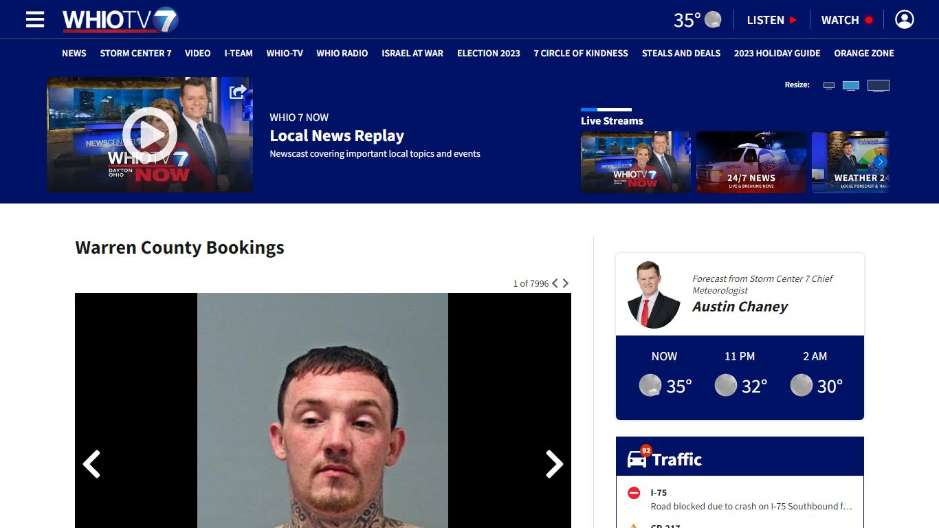 Warren County Inmates – WHIO TV 7 and WHIO Radio
